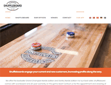 Tablet Screenshot of europeanshuffleboard.com